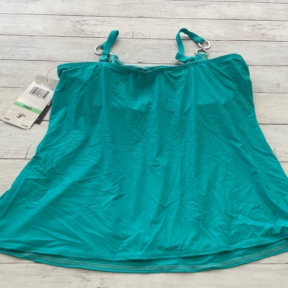 Coco reef Classic Solids Ultra-Fit Underwire Tankini Top Swimsuit 34 DD sliming - Picture 8 of 11